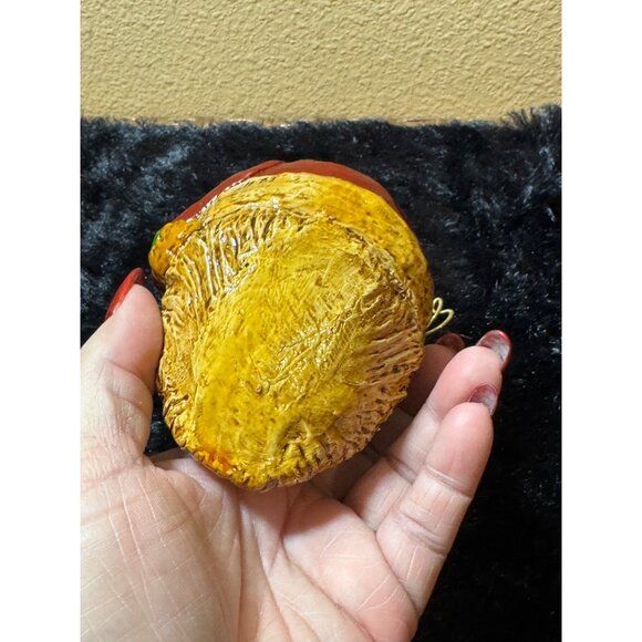 Vintage Handcrafted Santa Claus Head Ornament By L. Amato 93 - Picture 3 of 7